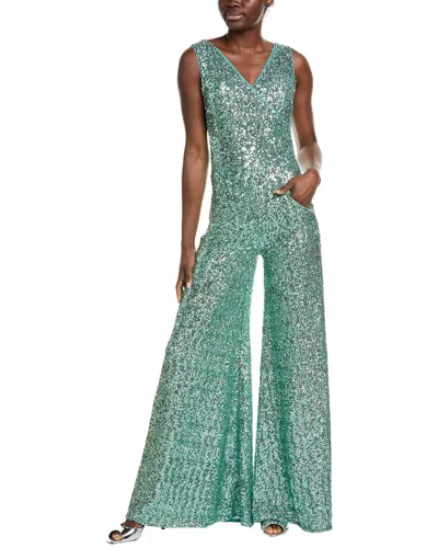 Chiara Boni La Petite Robe Trifone Sequin Jumpsuit In Green