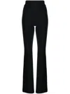 Chiara Boni La Petite Robe Venusette High-waist Straight-leg Pants In Black