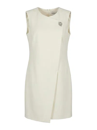 Chiara Boni La Petite Robe Embellishment Mini Dress In White