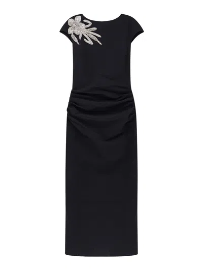 CHIARA BONI LA PETITE ROBE VESTIDO MIDI - NEGRO