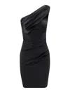 Chiara Boni La Petite Robe Vestito Corto Zenax In Satin In Black
