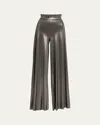 Chiara Boni La Petite Robe Wide-leg Metallic Pants