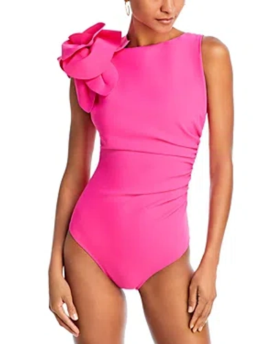 ★rolarola★ RIBBON FLOWER ONEPIECE SWIMSUIT PINK 로라로라