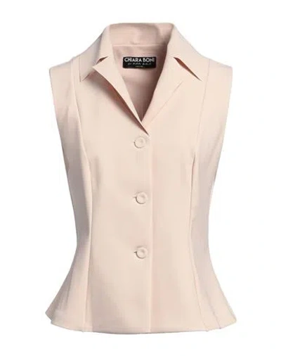 Chiara Boni La Petite Robe Woman Blazer Beige Size 14 Polyamide, Elastane