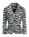 CHIARA BONI LA PETITE ROBE CHIARA BONI LA PETITE ROBE WOMAN BLAZER BLACK SIZE 10 POLYAMIDE, ELASTANE