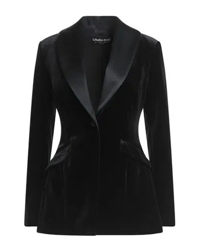 Chiara Boni La Petite Robe Woman Blazer Black Size 4 Polyester, Polyamide, Elastane