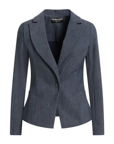 Chiara Boni La Petite Robe Woman Blazer Blue Size 4 Polyamide, Elastane