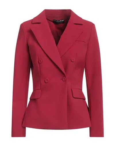 Chiara Boni La Petite Robe Woman Blazer Brick Size 6 Polyamide, Elastane In Red