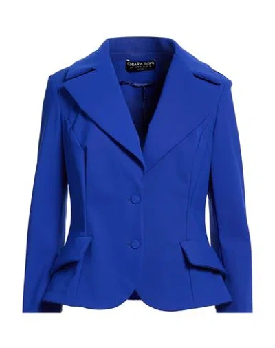 Chiara Boni La Petite Robe Woman Blazer Bright Blue Size 12 Polyamide, Elastane