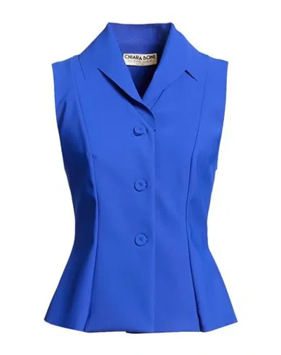 Chiara Boni La Petite Robe Woman Blazer Bright Blue Size 6 Polyamide, Elastane