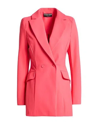 Chiara Boni La Petite Robe Woman Blazer Coral Size 6 Polyamide, Elastane In Multi