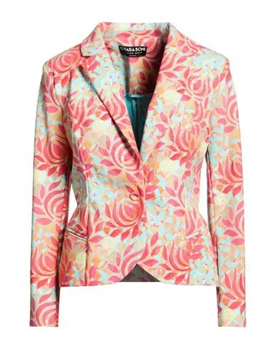 Chiara Boni La Petite Robe Woman Blazer Coral Size 6 Polyamide, Elastane In Red