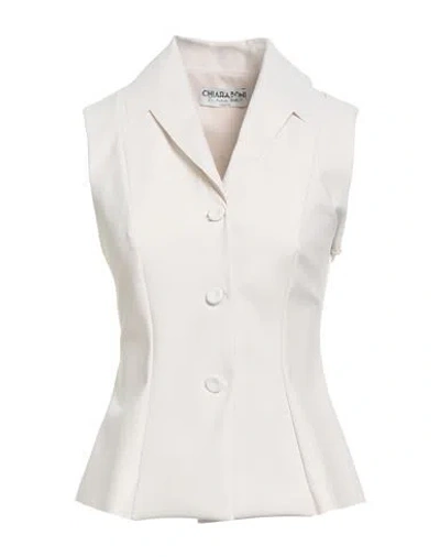 Chiara Boni La Petite Robe Woman Blazer Cream Size 6 Polyamide, Elastane