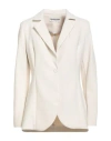 Chiara Boni La Petite Robe Woman Blazer Cream Size 8 Polyamide, Elastane In Multi