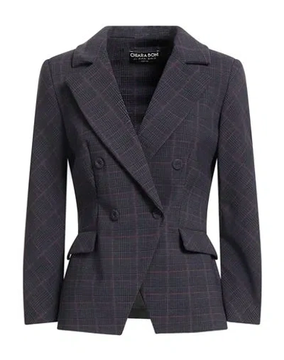 Chiara Boni La Petite Robe Woman Blazer Dark Purple Size 10 Polyamide, Elastane In Gray