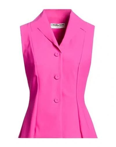 Chiara Boni La Petite Robe Woman Blazer Fuchsia Size 4 Polyamide, Elastane In Pink