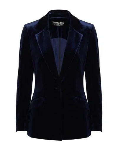 Chiara Boni La Petite Robe Woman Blazer Midnight Blue Size 8 Polyester, Polyamide, Elastane