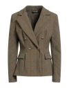 Chiara Boni La Petite Robe Woman Blazer Military Green Size 10 Polyamide, Elastane In Green