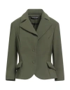 Chiara Boni La Petite Robe Woman Blazer Military Green Size 12 Polyamide, Elastane