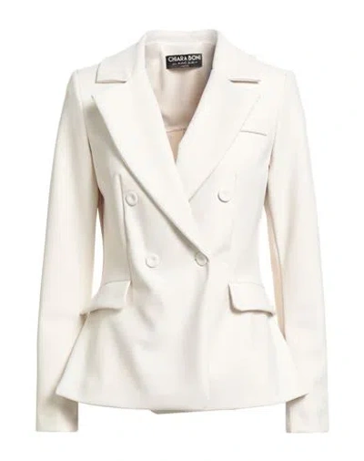 Chiara Boni La Petite Robe Woman Blazer Off White Size 12 Polyamide, Elastane