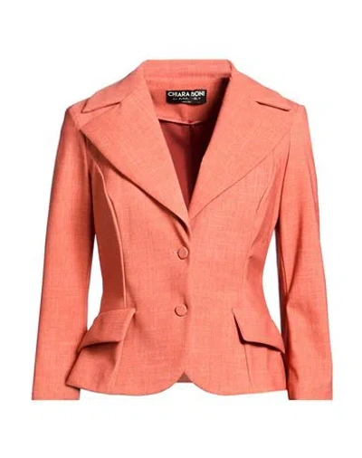 Chiara Boni La Petite Robe Woman Blazer Orange Size 10 Polyamide, Elastane