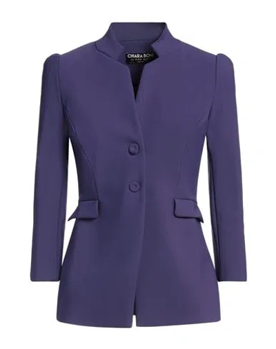 Chiara Boni La Petite Robe Woman Blazer Purple Size 4 Polyamide, Elastane