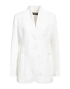 Chiara Boni La Petite Robe Woman Blazer White Size 10 Polyamide, Elastane In White