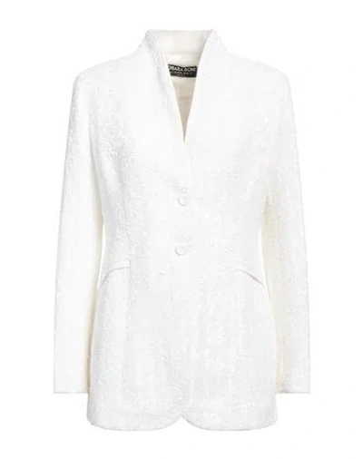 Chiara Boni La Petite Robe Woman Blazer White Size 10 Polyamide, Elastane