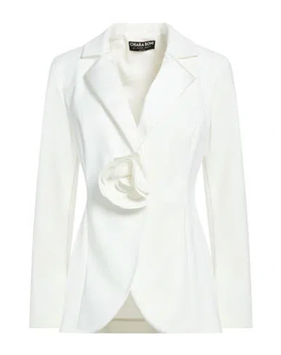 Chiara Boni La Petite Robe Woman Blazer White Size 8 Polyamide, Elastane