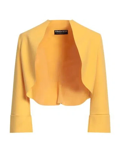 Chiara Boni La Petite Robe Woman Blazer Yellow Size 6 Polyamide, Elastane In Yellow