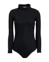 Chiara Boni La Petite Robe Woman Bodysuit Black Size 10 Polyamide, Elastane