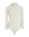 Chiara Boni La Petite Robe Woman Bodysuit Cream Size 10 Polyamide, Elastane In White