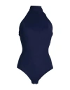 Chiara Boni La Petite Robe Woman Bodysuit Midnight Blue Size 6 Polyamide, Elastane