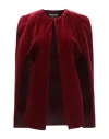 Chiara Boni La Petite Robe Woman Cape Burgundy Size 6 Polyester, Polyamide, Elastane In Red