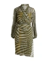 Chiara Boni La Petite Robe Woman Mini Dress Military Green Size 12 Polyamide, Elastane