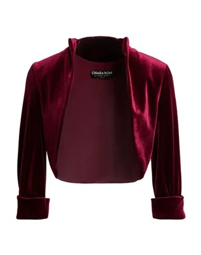 Chiara Boni La Petite Robe Woman Jacket Burgundy Size 4 Polyester, Polyamide, Elastane
