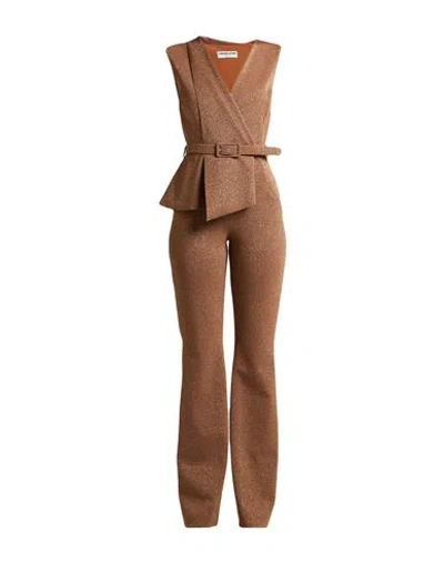 Chiara Boni La Petite Robe Woman Jumpsuit Brown Size 6 Polyamide, Viscose, Elastane, Polyester