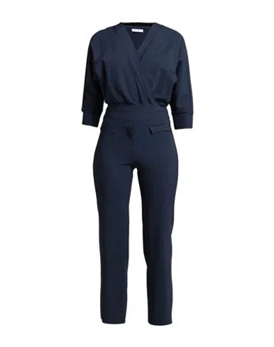 Chiara Boni La Petite Robe Woman Jumpsuit Midnight Blue Size 12 Polyamide, Elastane