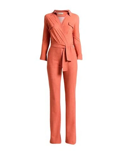 Chiara Boni La Petite Robe Woman Jumpsuit Rust Size 8 Polyamide, Elastane In Orange