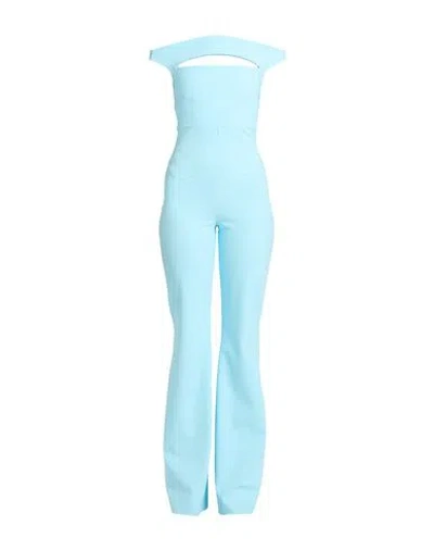 Chiara Boni La Petite Robe Woman Jumpsuit Sky Blue Size 4 Polyamide, Elastane