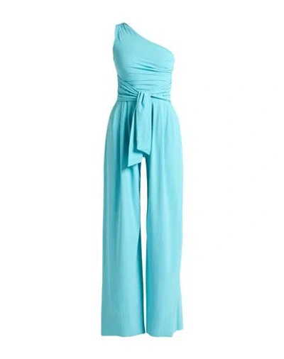 Chiara Boni La Petite Robe Woman Jumpsuit Turquoise Size 6 Polyamide, Elastane In Blue
