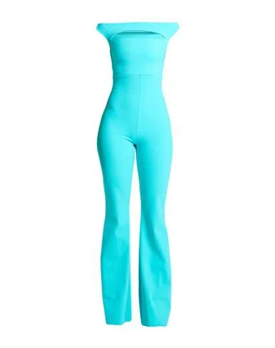 Chiara Boni La Petite Robe Woman Jumpsuit Turquoise Size 6 Polyamide, Elastane In Blue
