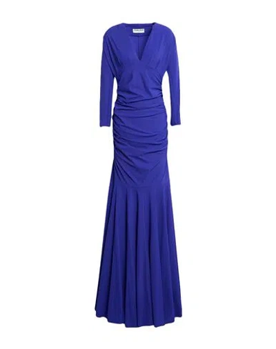 Chiara Boni La Petite Robe Woman Maxi Dress Bright Blue Size 6 Polyamide, Elastane