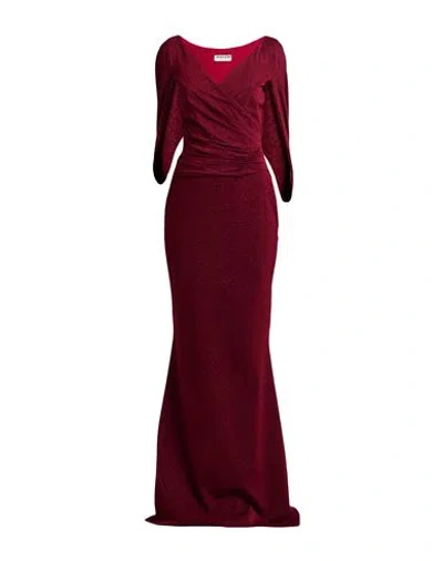 Chiara Boni La Petite Robe Woman Maxi Dress Burgundy Size 12 Polyamide, Viscose, Elastane, Polyester