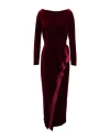 Chiara Boni La Petite Robe Woman Maxi Dress Burgundy Size 4 Polyester, Polyamide, Elastane