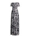 Chiara Boni La Petite Robe Woman Maxi Dress Charcoal Size 10 Viscose, Polyamide, Elastane In Grey