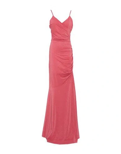 Chiara Boni La Petite Robe Woman Maxi Dress Coral Size 8 Polyamide, Viscose, Elastane, Polyester In Pink