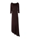 Chiara Boni La Petite Robe Woman Maxi Dress Dark Brown Size 12 Viscose, Elastane In Brown