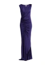 Chiara Boni La Petite Robe Silveria Side Ruffle Gown In Purple
