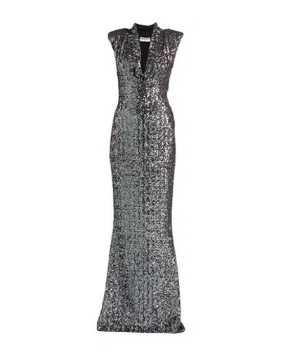 Chiara Boni La Petite Robe Woman Maxi Dress Gunmetal Size 6 Polyester In Gray